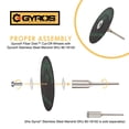 thumbnail image 2 of Ruedas Cut-Off Gyros de 1.5 pulgadas reforzadas con fibra de vidrio y resina, 2 unidades, 2 of 5
