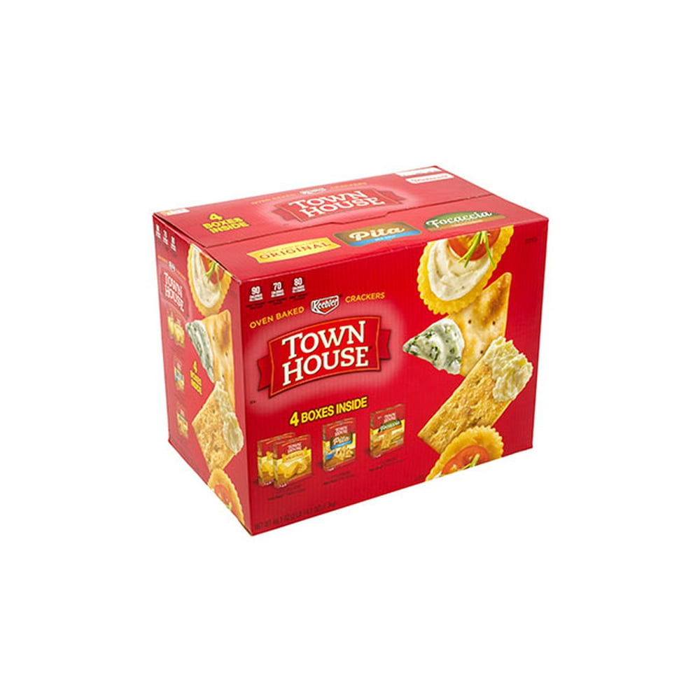 Keebler Town House Crackers Variety Pack, 4 Pack