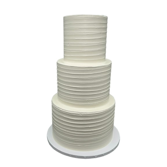 3 Tier Artificial Cake - Add Your Own Toppers and Decor, 18 Inches Tall, 6, 8, 10 inch Tiers