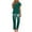 Green2, variant on SHTXOZHI Loungewear for Women 2 Piece Sets Short Sleeve Tops Wide Leg Print Pants Casual Outfits