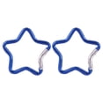 thumbnail image 4 of TQEHS Mosquetón con cierre de resorte en forma de estrella para exteriores, llaveros para acampar y hacer senderismo: W2Z4, 4 of 6