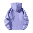 thumbnail image 4 of Resicozy Men's Quarter Zip Hoodies Zip Up Solid Color Hoodie Long Sleeve Drop Shoulder Sweatshirt Casual Pullover Light Purple XL, 4 of 7