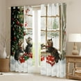 thumbnail image 2 of Feelyou 3D Car Kitten Black Out Curtains for Teens, Christmas Tree Gifts Curtains Pack of 2 (42x63 Each), Animal Lover Bedroom Curtains, Microfiber Bedroom Decor, 2 of 6