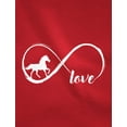 thumbnail image 2 of Tstars - Gift For Horse Lover Infinite Love Women Long Sleeve T-Shirt Large Red, 2 of 4