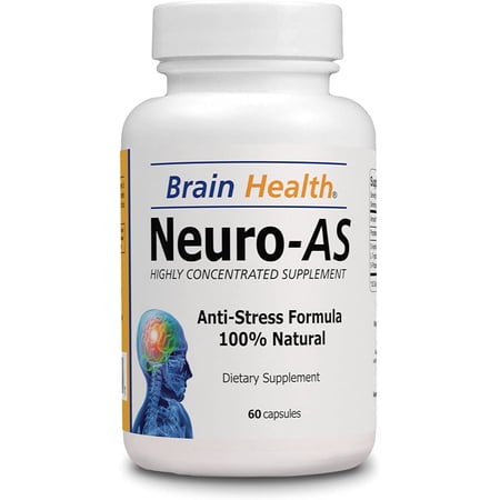Neuro AS Free Yourself from Stress - Brain Health 60 Caps - Highly Concentrate Supplent - Dietary Supplement