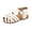 White, variant on EnJoCho Kids Children Girls Open-Toed Princess Beach Shoes Soft-soled Non-slip Sandals Girls Summer Casual Shoes Black Flat Sandals