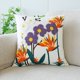 thumbnail image 1 of Funda de almohada bordada de estilo rural para sala de estar, cojín para sofá, plantas pequeñas y frescas, flores, funda de almohada de algodón y poliéster., 1 of 6