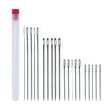 thumbnail image 1 of Cyber_Monday Deals!Black_Friday Deals 50% off Clear! Byikun 20 Large Eye Stitching Needles - 4 Sizes Big Eye Hand Sewing Needles In Clear Storage Tube For Stitching, Sewing And Crafting, 1 of 8