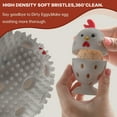 thumbnail image 5 of 2PCS Silicone Egg Cleaner Scrubber for Fresh Eggs, Egg Brush Cleaner, Multipurpose Fruit and Vegetable Rotating Scrubber Tool for Fresh Eggs, Reusable Chicken Egg Washer Brush (Grey), 5 of 6
