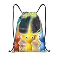 thumbnail image 1 of Pofeuu Pikmin Sac à Cordon Résistant à l'Eau 210D Design Pliable Compact Essentiels de Voyage Gym Yoga Léger Sac à Main-Moyen, 1 of 6