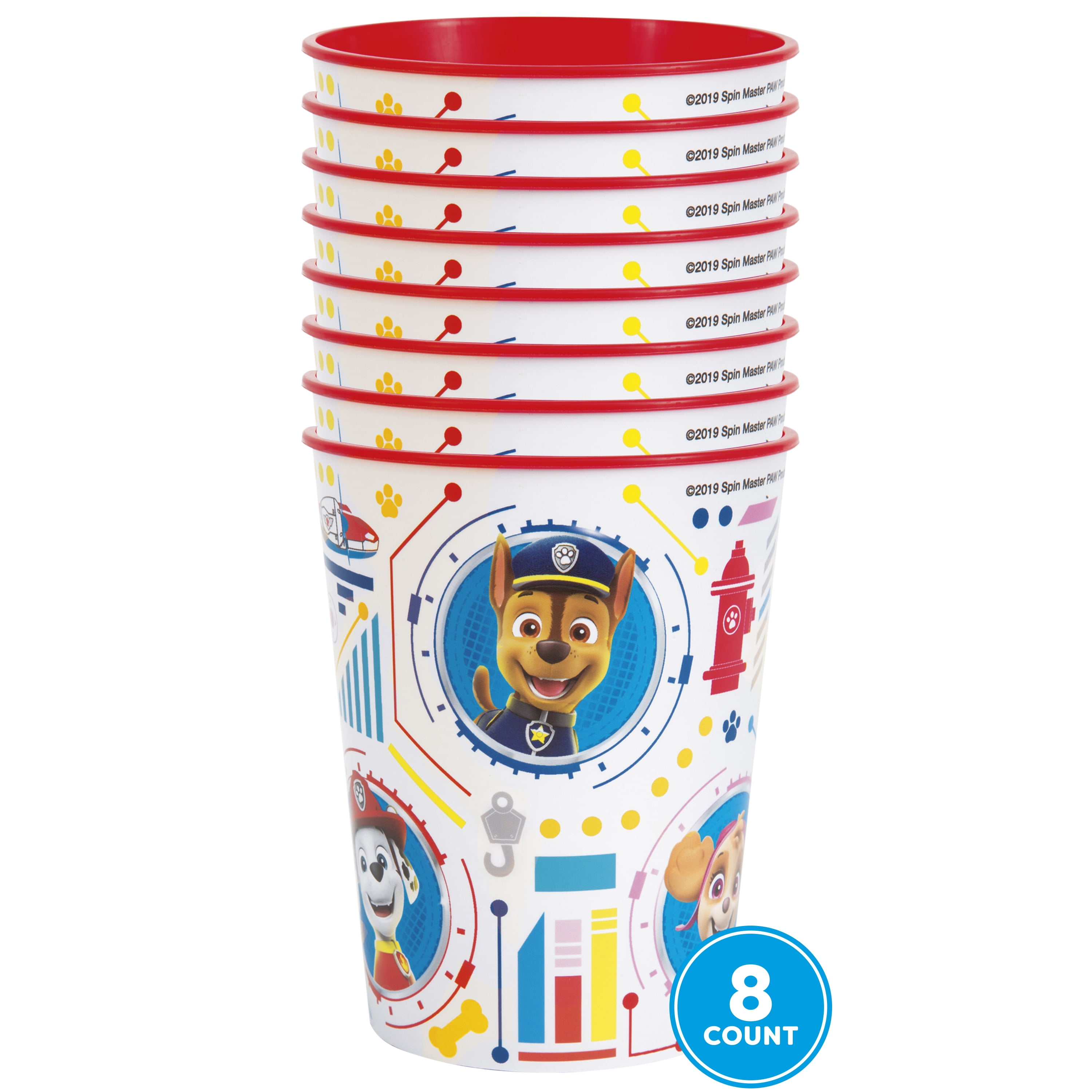 PAW Patrol Plastic 16oz Cups, 8ct