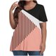 thumbnail image 1 of Camiseta de Manga Corta de Cuello en V Sólido Casual, Camisetas de Manga Corta para las Mujeres, 1 of 4