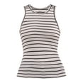 thumbnail image 2 of No Boundaries Ribbed High Neck Tank Top, Women's, 2 of 5
