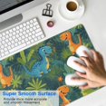 thumbnail image 4 of Long Mouse Pads for Desk,Green Cartoon Dinosaurs Jungle Pattern Desk Mats on Top Of Desks, Desk Mouse Pad Extra Large with 3mm Non-Slip Base and Stitched Edge for Gaming,Office,Work,Home 35.4"x15.7", 4 of 6