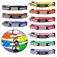 thumbnail image 2 of Reflective Cat Safety Buckle Collar Adjustable Custom Personalized ID Free Engraving Nylon Puppy Kittens Necklace ShopWise Round, 2 of 26