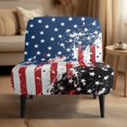 thumbnail image 2 of HELLHERO Elastic Bottom Dustproof Armless Accent Chair Cover for Armless Chair, Armless Accent Chair Protector American flag, 2 of 8