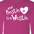 thumbnail image 4 of Inktastic Bestie Westie Long Sleeve T-Shirt, 4 of 5