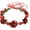 Red, variant on Flower Garland Headwear, Red Floral Wreath 22X3 Cm Performance Headband, 1-Piece, Floral Wreath, Red Wreath, Home Decor