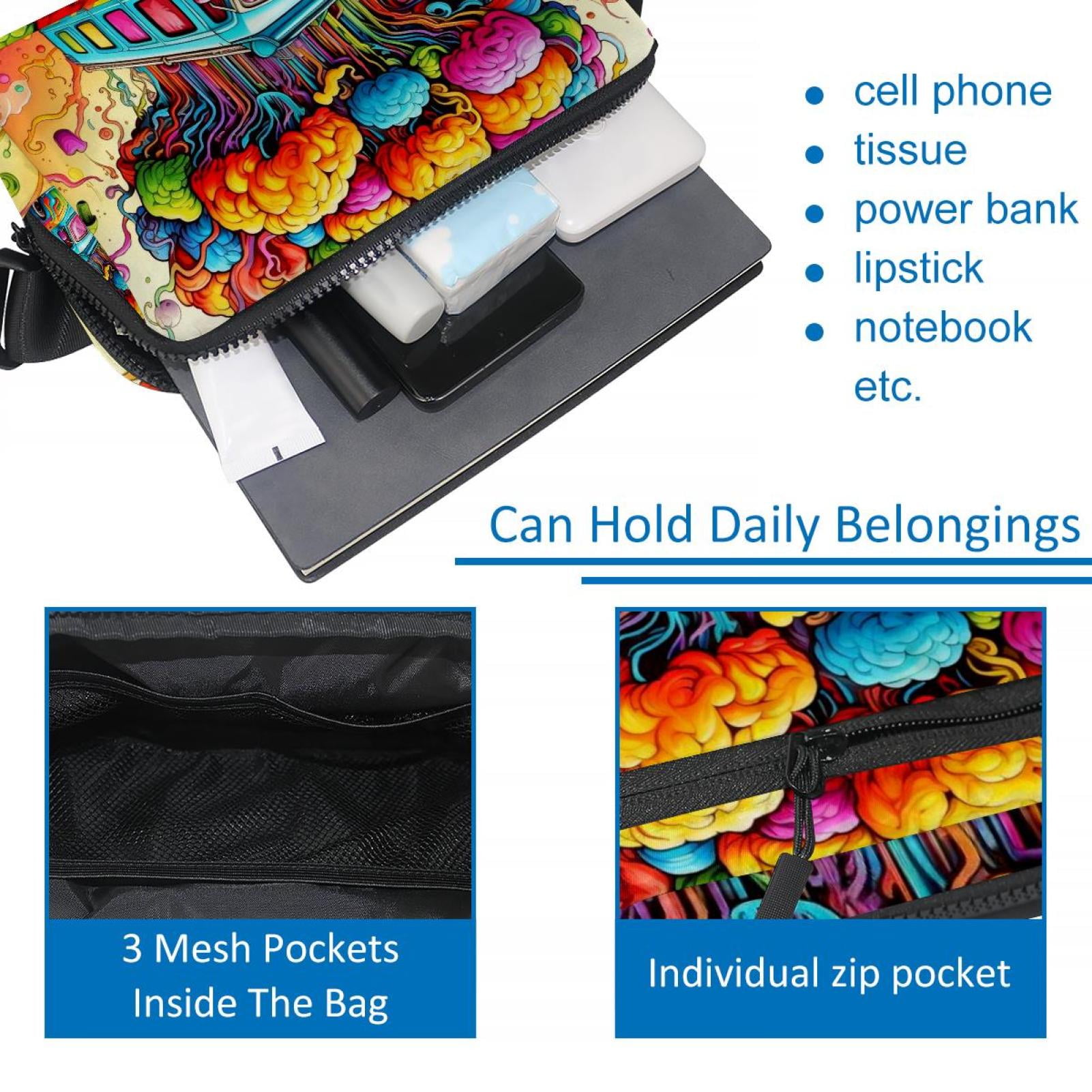 Graffiti Crossbody Bag Waist Pack Waist Bag Lightweight Adjustable with Extension Strap Unisex Fanny Pack