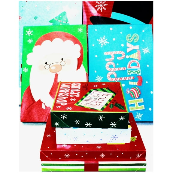 Dwellacy Gift Box Set, Christmas Light Blue 8-Pack