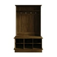 thumbnail image 4 of Castle Place Modern Hall Tree with Storage, Brown, 4 of 7