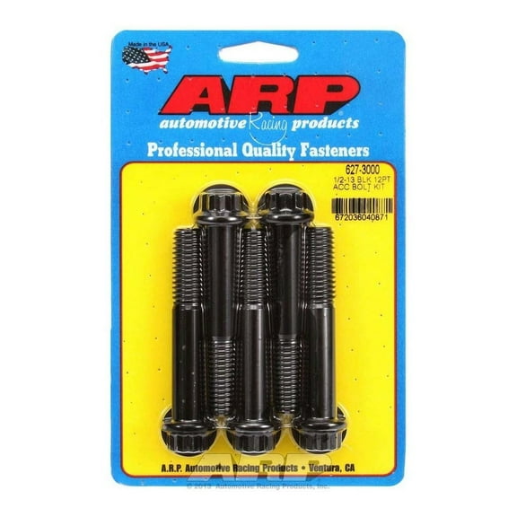 Arp 1/2-13 x 3.000 12pt - Bolts 5pk Black Oxide