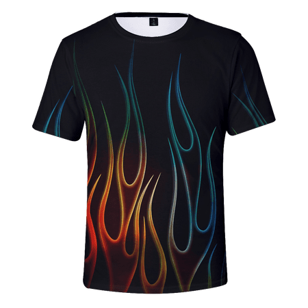 

MLFU Teens and Mens Crewneck T-Shirt Cmofortable Undershirt Up to 8XL