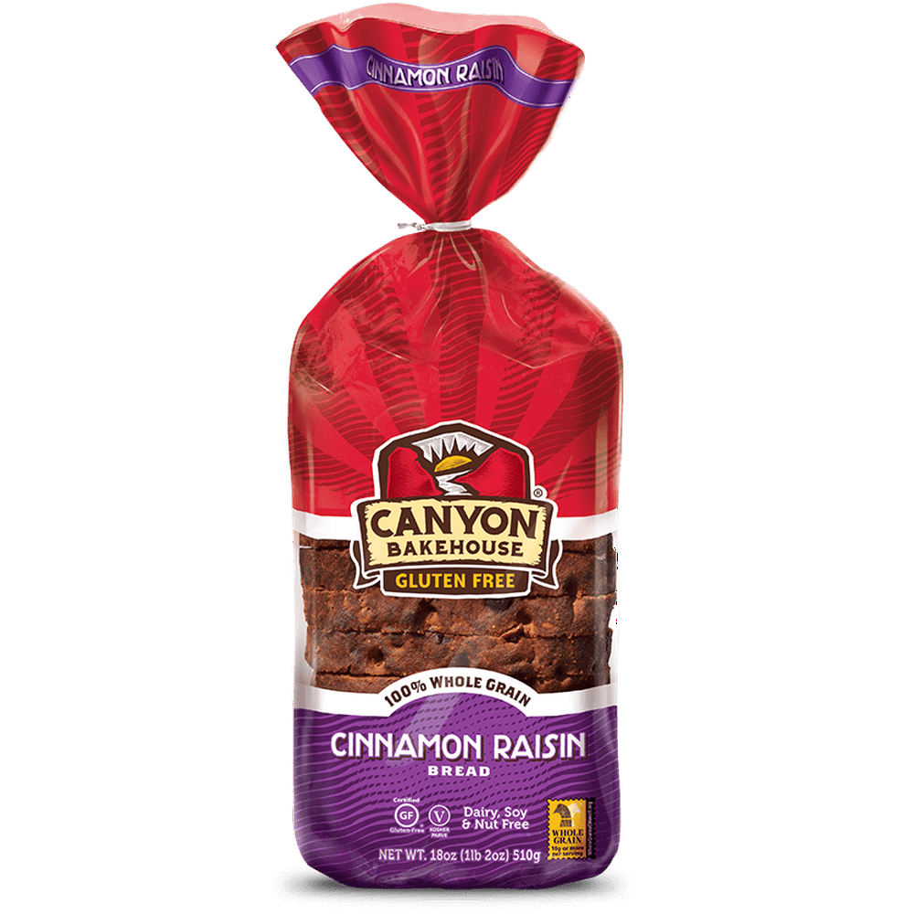 Canyon Bakehouse Gluten Free Cinnamon Raisin Bread, 18 Oz.