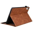 thumbnail image 4 of Case for iPad Pro 9.7 inch 2016/5th Gen 2017/6th Gen 2018, Premium PU Leather Business Folio Stand Cover with Outside Pocket / Inner Card Slots Shockproof Case with Pen Slot - Brown, 4 of 8