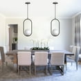 thumbnail image 3 of Bedside Chandelier Bedroom Study Single Chandelier Simple Modern Light Luxury Restaurant Lamp Bar Small Chandelier,Black, 3 of 6