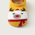 thumbnail image 3 of GYRATEDREAM Newborn Infant Baby Christmas Non Slip Socks Boys Girls Xmas Cartoon Floor Socks Toddler Step Shoes Socks Christmas Tree Santa Snowman Holiday Festival Gifts for 0-5 Years Multi-color, 3 of 9