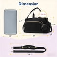 thumbnail image 2 of SPEKSEE Diaper Bag Tote, Large Capacity Travel Diaper bags, Hospital Bag for Labor Delivery, Baby Bag with Pacifier Case(Black), 2 of 6