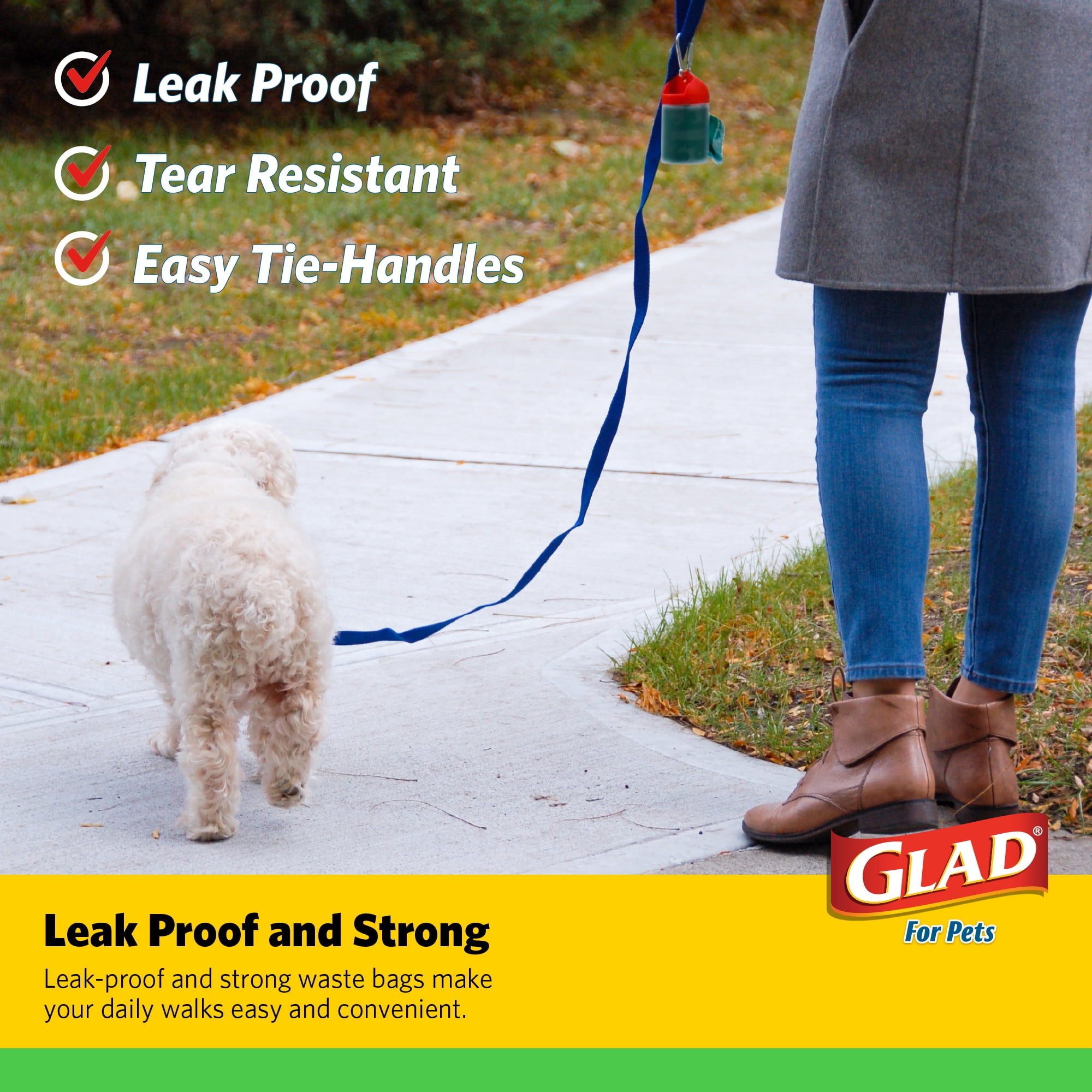 Glad Earth Friendly Easy Tie Handle Scented Waste Bags - 120 Bags