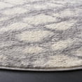 thumbnail image 4 of SAFAVIEH Jasper Ida Abstract Area Rug, Grey/Ivory, 6'7" x 6'7" Round, 4 of 8