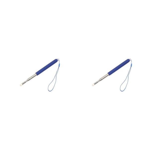 Sidaley Punteros de pizarra electrónica, bolígrafo telescópico para profesores, festuca de enseñanza de acero inoxidable para escuela, Azul 2piezas