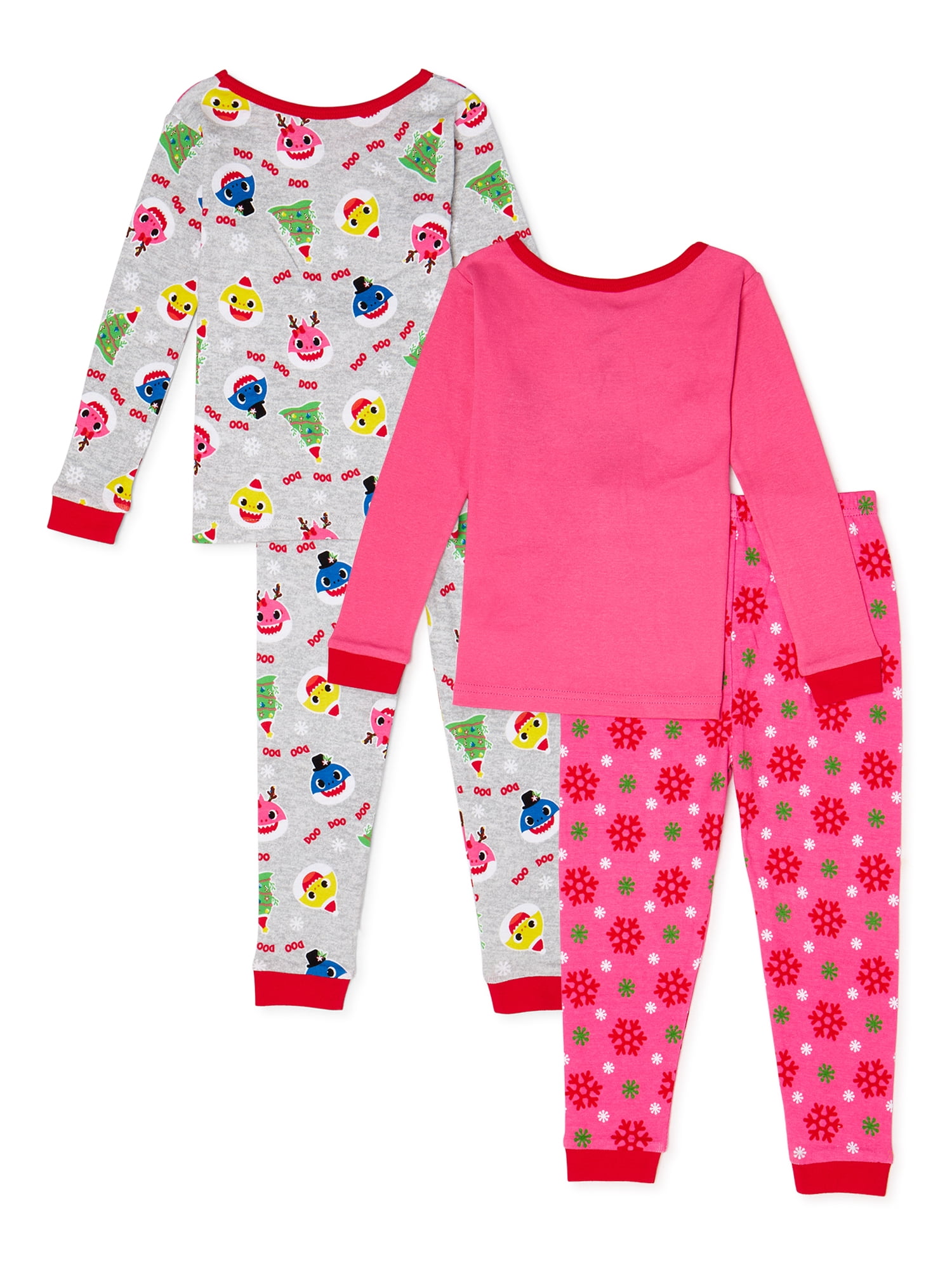 NWT Baby /& Toddler 2-Piece Girl Baby Shark Family Cotton Snug Fit Pajama PJs Set