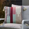 MoDRN Textured Outdoor Throw Pillow, Pink Tonal