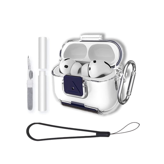 TPU Protective Case for AirPods Pro 3 Earbuds,Shockproof & Anti-Scratch Cover Anti-Lost & Dustproof Protector-CLEAR