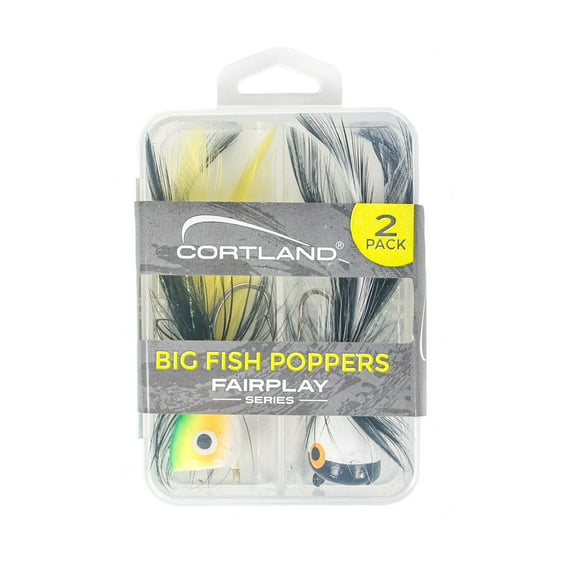 Cortland Fairplay Big Fish Bass Poppers, 2 Count, 664876