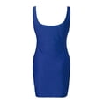 thumbnail image 5 of ZHOGXU Women's Dress Sleeveless V Neck Solid Color Fashion Comfortable Slim Fit Mini Dresses For Casual Daily Wear,Blue,M, 5 of 5