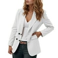 thumbnail image 2 of Casual Blazers for Women 2025 Long Sleeve Lightweight Notch Lapel Collar Open Front Business Casual Work Office Jacket, 2 of 5