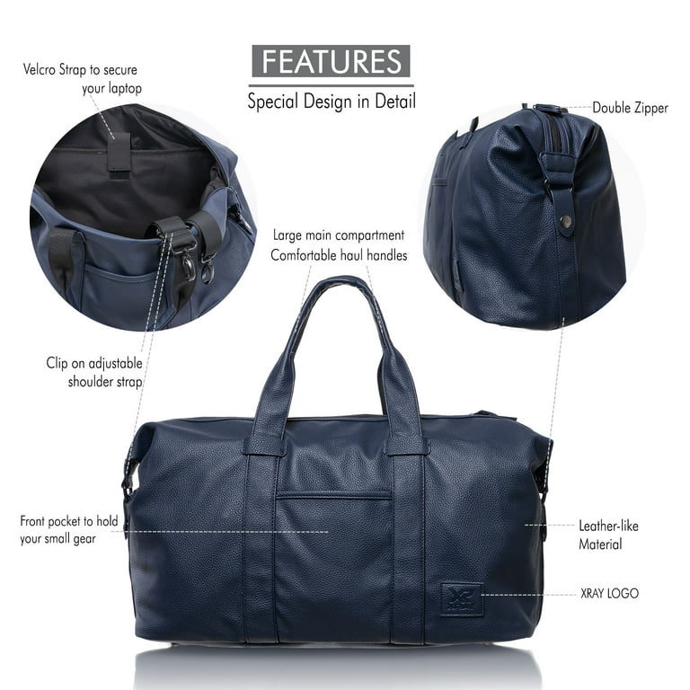 Waterproof PU Fitness Handbag For Men Shoulder Bag Business Large Travel  Duffle Luggage Bag