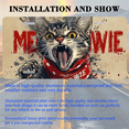 thumbnail image 3 of 1 Pcs 2D Flat License Plate Covers & Frames, Cat as Bowie For Decorative Front, Waterproof For Decoration Aluminum License Plate Covers & Frames Cover For Men Women, 12" X 6", 3 of 7