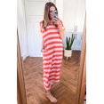 thumbnail image 5 of ZhiHiMeRi Relaxed Striped Maxi Dress for Women – Casual Summer Pocket Tee XL, 5 of 6