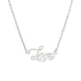 thumbnail image 3 of Coraje /amor/fe colgante colgante collar clavícula gargantilla joyería- Plata Zulema Collar de cadena de letra, 3 of 6