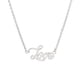 thumbnail image 3 of Coraje /amor/fe colgante colgante collar clavícula gargantilla joyería- Plata Zulema Collar de cadena de letra, 3 of 6