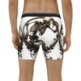 thumbnail image 2 of Men's Boxer Briefs, Skeleton Dance with Mushrooms Soft and Breathable Mens Underwear Boxer Briefs With Widen Waist, 2 of 5