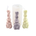 thumbnail image 4 of Fiudx Liquidación de ofertas flash Moldes para velas para hacer velas, moldes de resina para velas, molde para hacer velas de cera de aromaterapia, jabón, pasteles, chocolate, para cumpleaños, San Va, 4 of 7