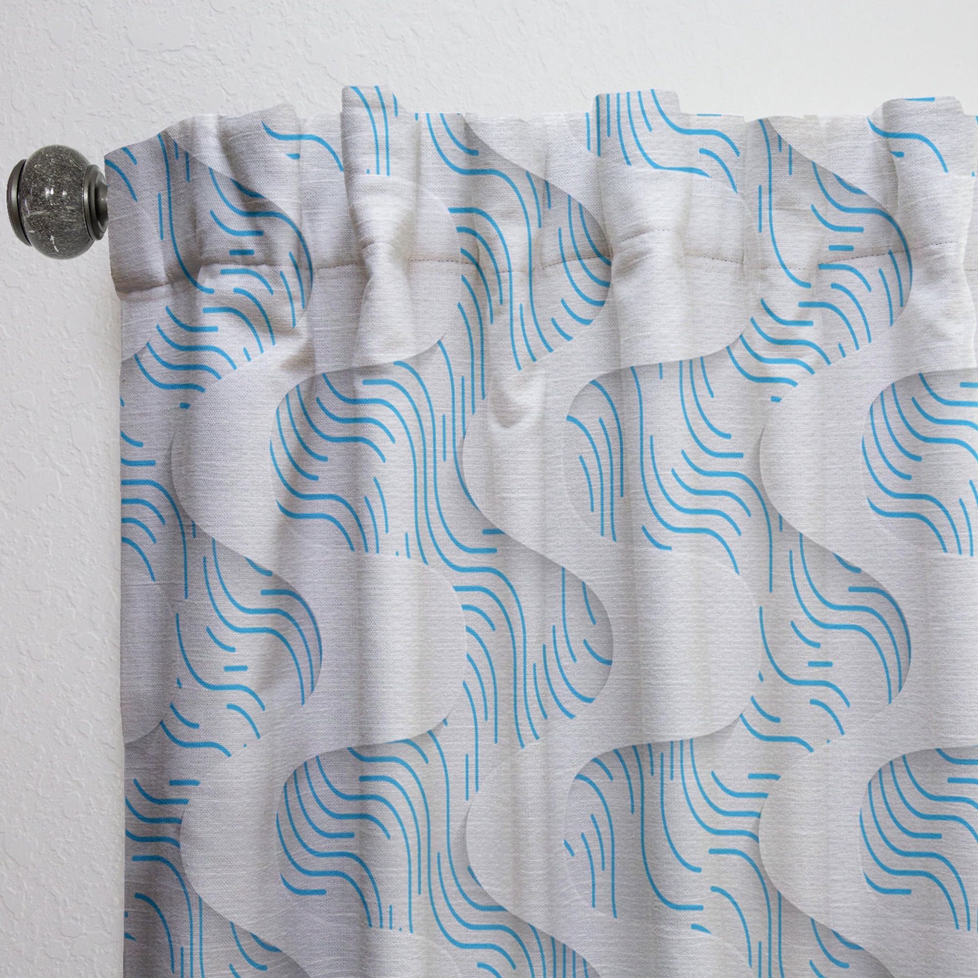 Designart 'Scandinavian Pattern I' Modern & Contemporary Curtain Panel