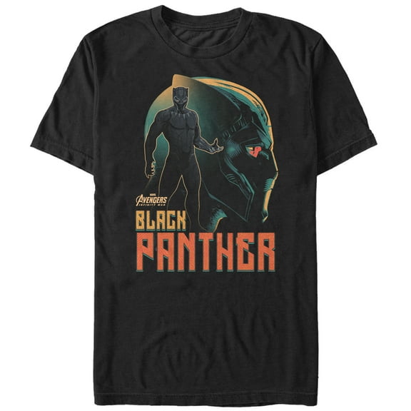 Men's Marvel Avengers: Infinity War Panther View  Graphic Tee Black 5X Large